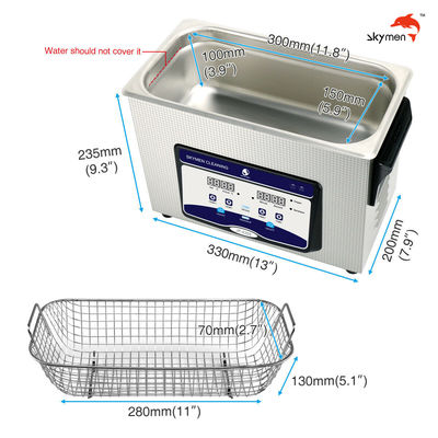 уборщик 180W Benchtop таймера 30min ультразвуковой 1,19 галлона для крюков